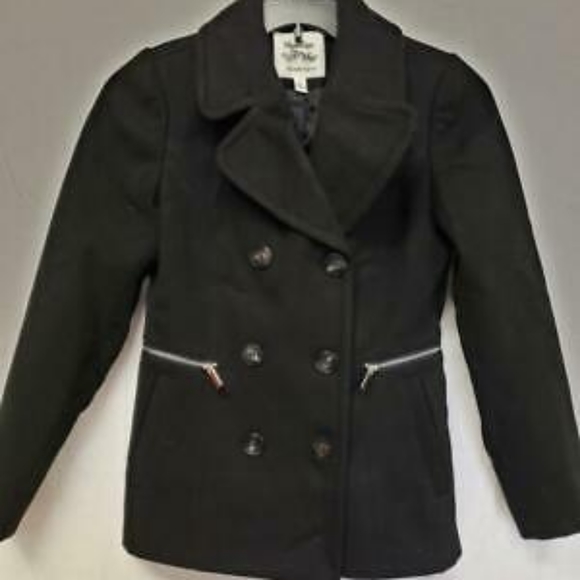 Maralyn & Me Womens Double-Breasted Peacoat - Picture 1 of 2